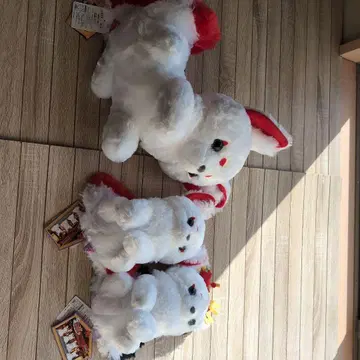 여우 봉제 인형 3체 세트