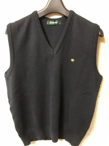 Golden Bear 네이비 V넥 니트 베스트