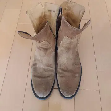 베이지 스웨이드 부츠 27.5cm