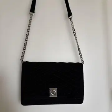 미사용품 ZARA 천연 가죽 스웨이드 숄더백