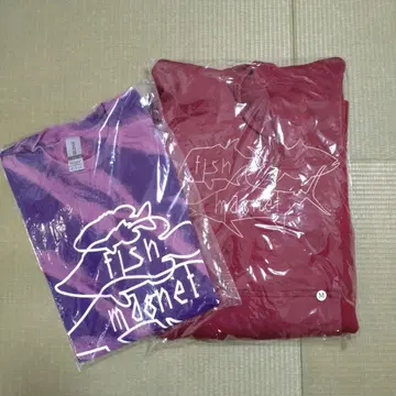 피쉬 마그넷 후드티/T셔츠 2세트 M 사이즈