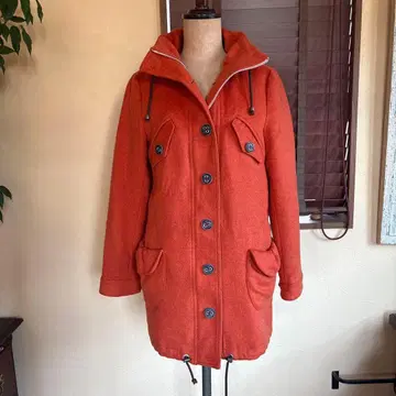 PASSIONE 파시오네 캐시미어 혼방 오렌지 캐주얼 코트