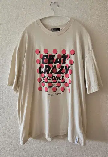 [ 가격 인하 중 ] 호테이 토모야스 BEAT CRAZY 티셔츠 XL