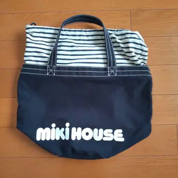 MIKI HOUSE 네이비 마더 토트백