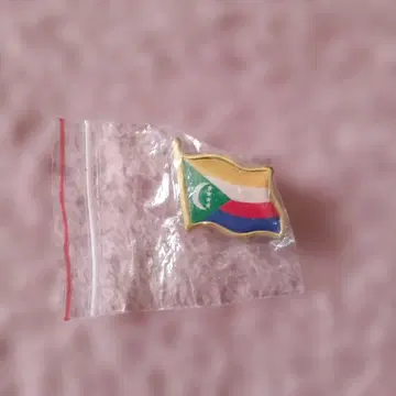 코모로 국기 디자인 핀 배지