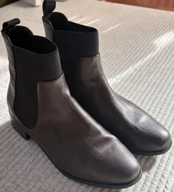 PLST 플라스테 다크 브라운 사이드 고어 부츠 XL 24.5 25.0