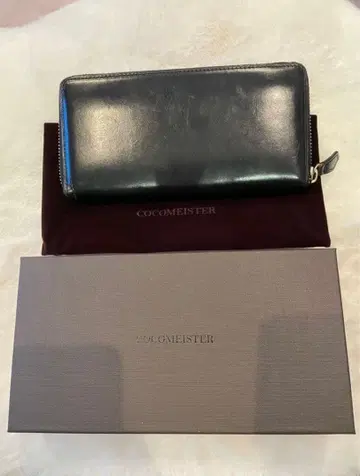 COCOMEISTER 블랙 가죽 장지갑 블랙