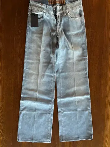 라이트 블루 와이드 레그 데님 택 포함 새상품