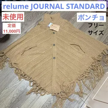 [ 미사용 ] 여성용 니트 판초 relume 베이지 프리 사이즈