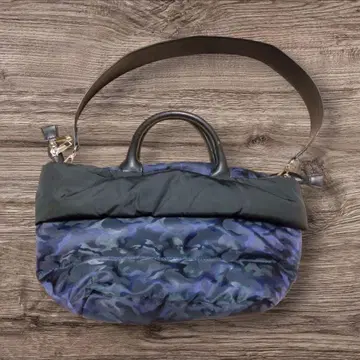 새상품급 INDIVI 카모 패턴 토트백 숄더백