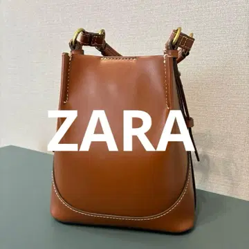 [ 새상품급 ] ZARA 탑 스티치 버킷 백
