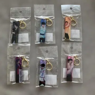 하뉴 유즈루 전시회 2022 아크릴 키링 6개 세트