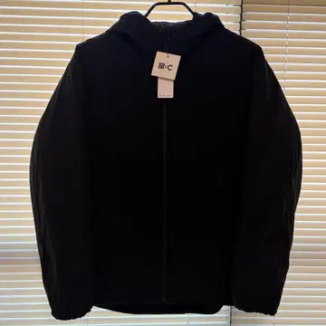 유니클로C 퍼프테크 후드티 블랙 XL 사이즈