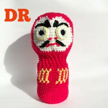 DR용 달마 빨간색 골프 헤드커버