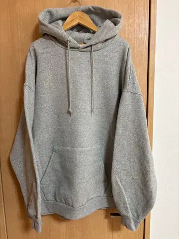 FREAK'S STORE 그레이 후드 부착 후드티 헤비 웨이트