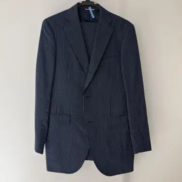 네이비 스트라이프 비즈니스 정장 자켓 팬츠 사이즈 A8 셋업