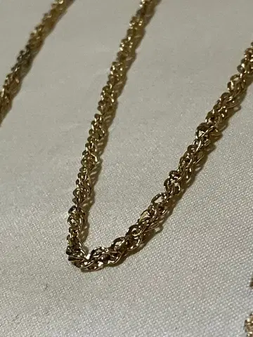 골드 로프 체인 롱 목걸이