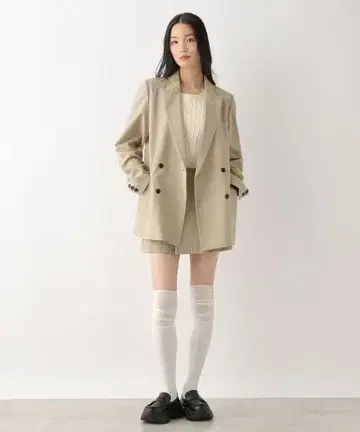 택 포함 POLO BCS x Heather 오버 테일러드 자켓