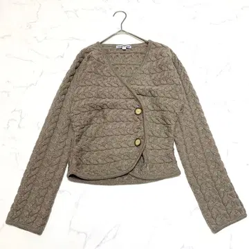 [새상품급] 엠포리오 아르마니 니트 가디건 40사이즈 베이지 울