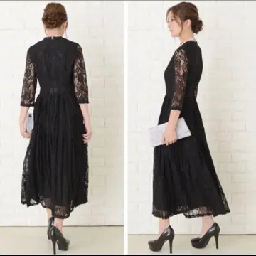 플리츠 롱 기장 원피스