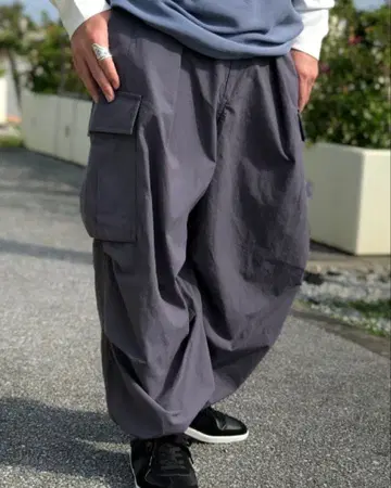 다크 그레이 카고 팬츠 4 포켓