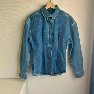 허리 쉐이프 데님 자켓