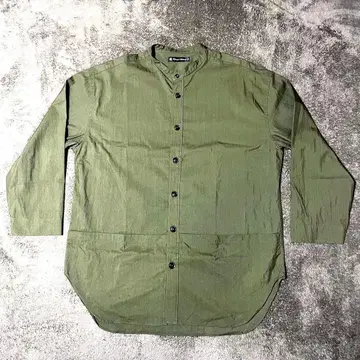 Audience 그리 스톤 W 고밀도 개버 가드닝 셔츠 코트 올리브