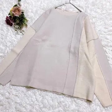 셀렉 모카 심 니트 스웨터 루즈핏 절개 디자인 캐주얼 F