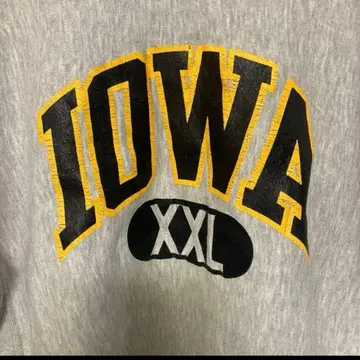 IOWA 칼리지 로고 맨투맨 L madeinUSA champion