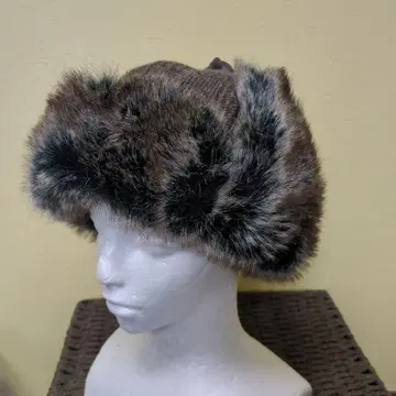 카시라 (네임 없음) 플라이트 캡 귀도리 포함 브라운 계열