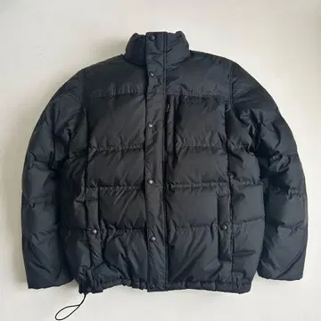 엘엘빈 다운 자켓 블랙 L 자수 동일 컬러 로고