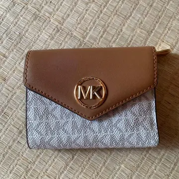 Michael Kors 3단 폴더형 지갑 브라운/베이지