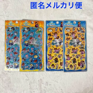 주토피아2 푸치 드롭 스티커 씰 2종 4매 세트