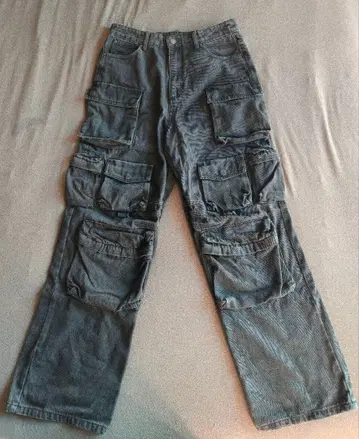 jaded london 볼티지 카고 팬츠 W30 L32 다크 그레이