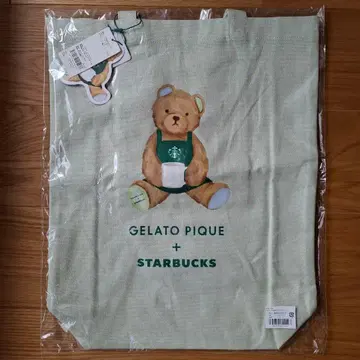 gelato pique 스타벅스 콜라보 베어 프린트 마치츠키 토트백