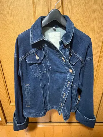 rokh GU 콜라보 데님 블루종 데님 자켓