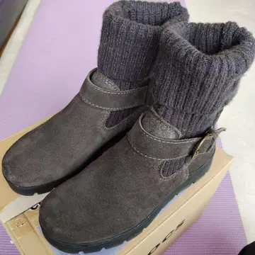 키다리 아저씨 여성용 겨울 부츠 그레이 24cm