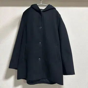 유니클로 후데트 숏코트 네이비 XL UNIQLO