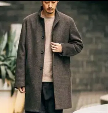 JOURNAL STANDARD 체스터 코트 140s 스탠드 카라