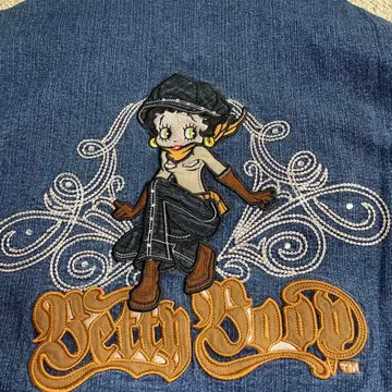 Betty Boop 베티짱 데님 자켓 웨스턴