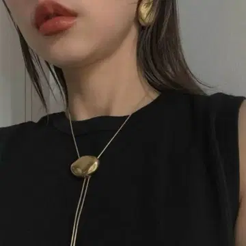 2WAY STONE LIKE SLIDE CHAIN NECKLACE 아메리