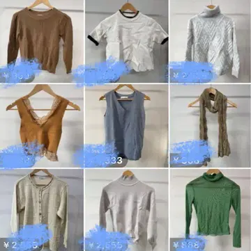 [12월 처분] 여성용 묶음 판매 9세트