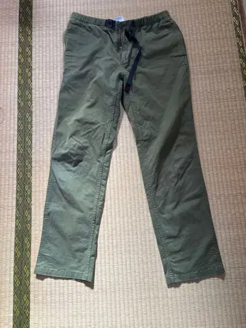 그라미치 치노 팬츠 올리브색