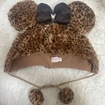 Disney 미니 팬캡 레오파드 무늬