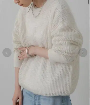 LOUNGEDRESS 모헤어 메쉬 니트