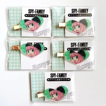 SPY x FAMILY 스파이 패밀리 아냐 아크릴 앞머리 클립 5개