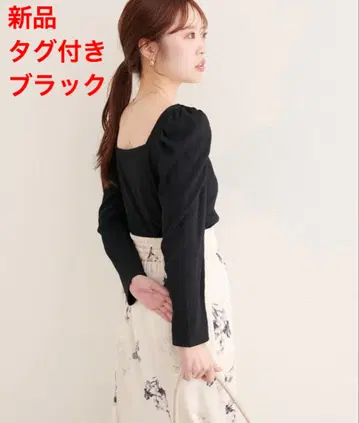 [ 새상품 ] 내추럴 꾸뛰르 골지 2way 프린세스 T 블랙 2025