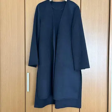 [ uniqlo:C ] 더블 페이스 랩 코트 | M 사이즈