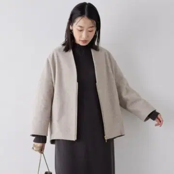 SALON adam et rope' 울 라이크 노카라 블루종