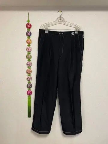 시나코바 블랙 속기모 슬랙스